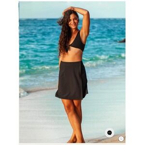 RipSkirt Hawaii Black Wrap Skirt Length 2 XXL‎ Beach Vacation Travel Resortwear